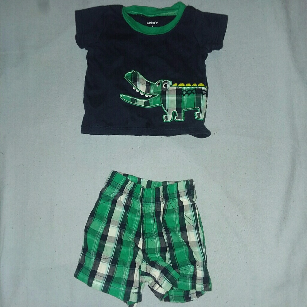Baby boy shirt and short set